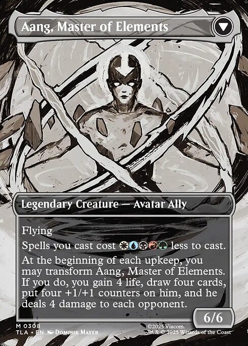 Avatar Aang // Aang, Master of Elements (cara trasera)