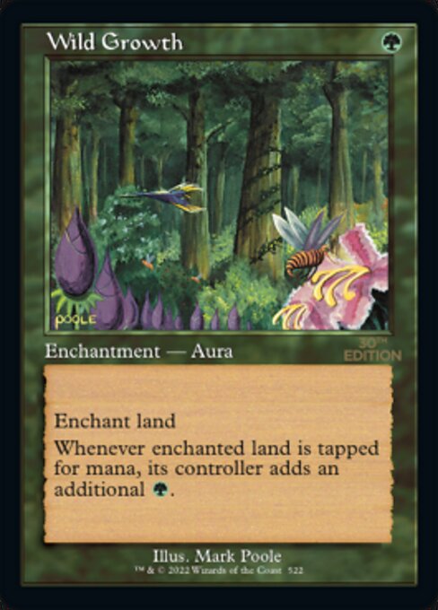 Carta Crecimiento salvaje — 30th Anniversary Edition · 30A · #522