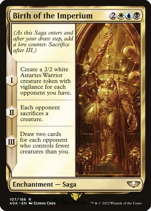 Carta Nacimiento del Imperium — Warhammer 40,000 Commander · 40K · #107