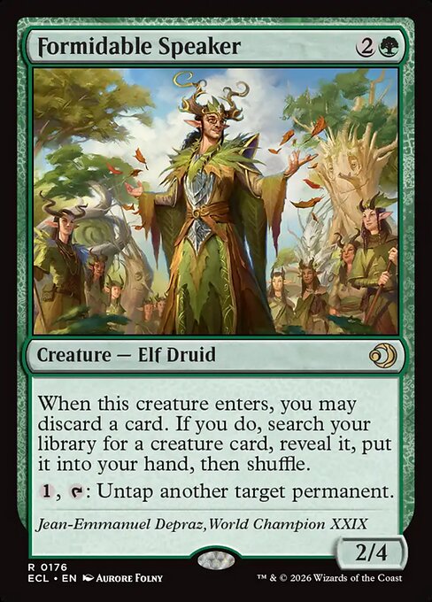 Carta Orador formidable — Lorwyn Eclipsed · ECL · #176