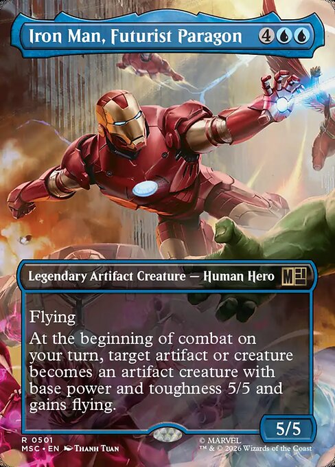 Carta Iron Man, Futurist Paragon — Marvel Super Heroes Commander · MSC · #501