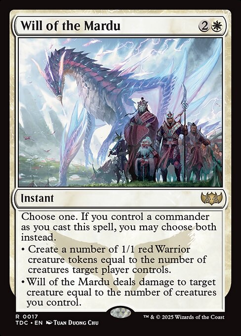 Carta Voluntad de los Mardu — Tarkir: Dragonstorm Commander · TDC · #17