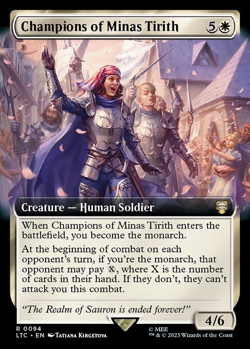 Carta Campeones de Minas Tirith — Tales of Middle-earth Commander · LTC · #94