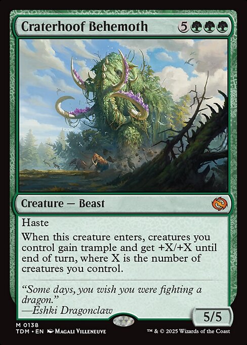 Behemot cascocráter — Tarkir: Dragonstorm