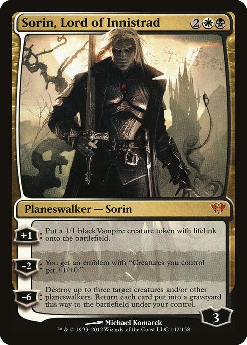 Carta Sorin, Señor de Innistrad — Dark Ascension · DKA · #142