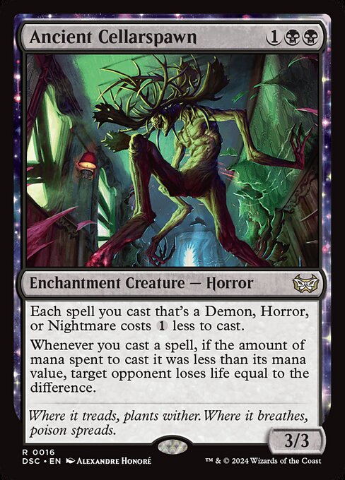 Carta Engendro del sótano antiguo — Duskmourn: House of Horror Commander · DSC · #16