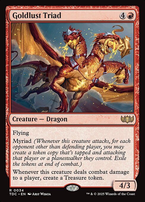 Carta Tríada sedienta de oro — Tarkir: Dragonstorm Commander · TDC · #34