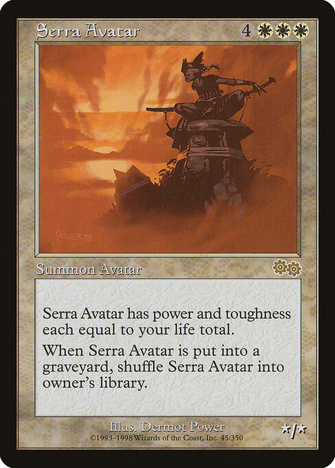 Carta Avatar de Serra — Urza's Saga · USG · #45