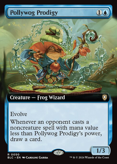 Carta Anfibio prodigio — Bloomburrow Commander · BLC · #50