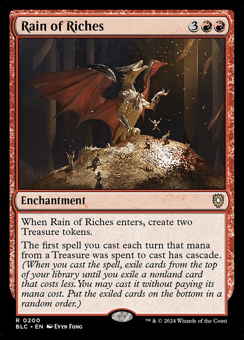Carta Lluvia de riquezas — Bloomburrow Commander · BLC · #200