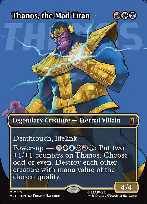 Carta Thanos, el titán loco — Marvel Super Heroes · MSH · #376