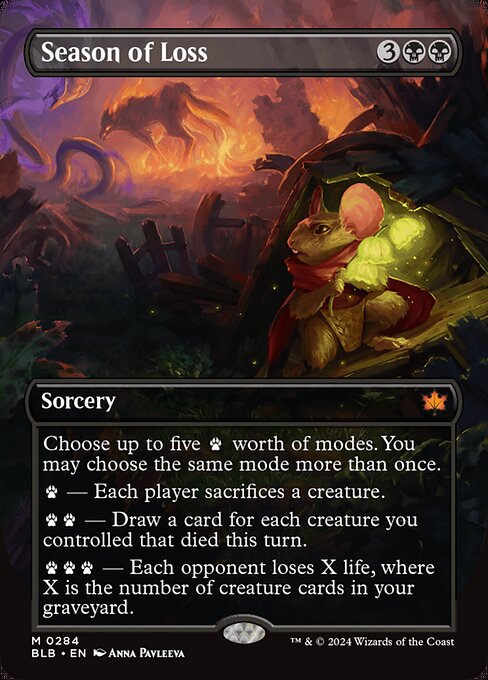 Carta Temporada de pérdidas — Bloomburrow · BLB · #284