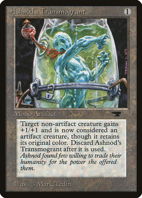 Carta Transmutador de Ashnod — Antiquities · ATQ · #40