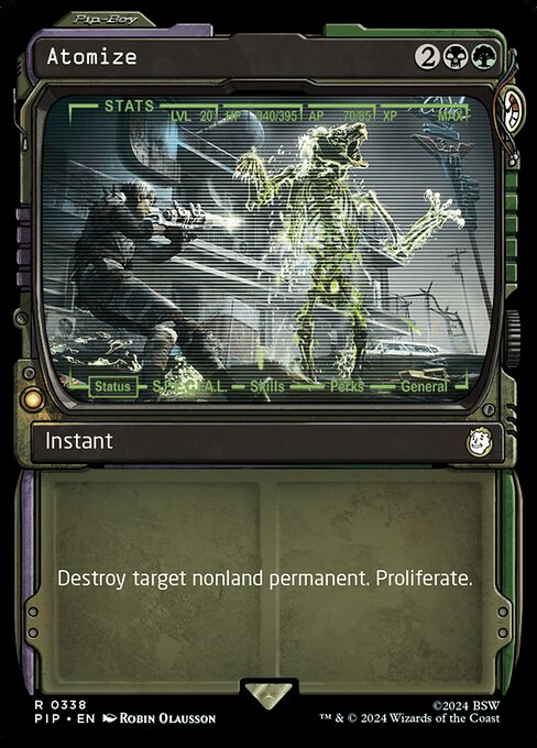 Carta Atomizar — Fallout · PIP · #338