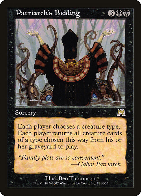 Carta Órdenes del Patriarca — Onslaught · ONS · #161