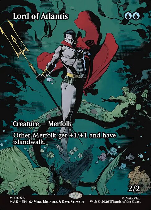 Carta Señor de la Atlántida — Marvel Universe · MAR · #56