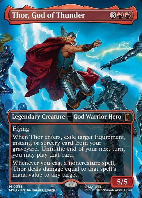 Carta Thor, dios del trueno — Marvel Super Heroes · MSH · #338