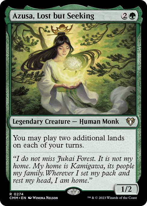 Azusa, perdida pero buscando — Commander Masters