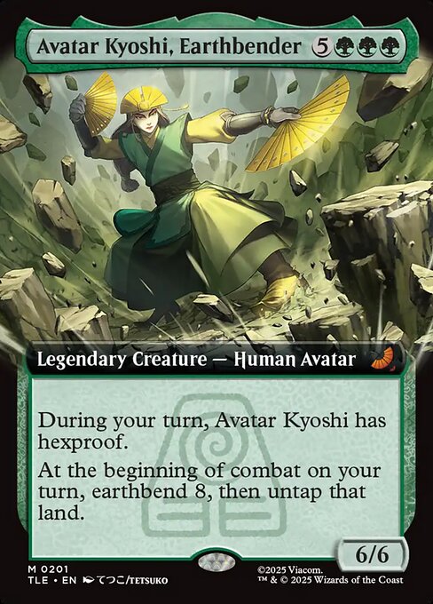 Carta Avatar Kyoshi, Earthbender — Avatar: The Last Airbender Eternal · TLE · #201