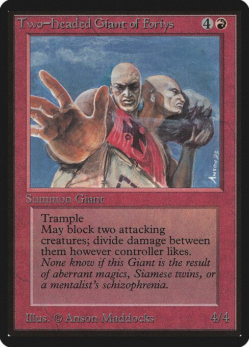 Carta Two-Headed Giant of Foriys — Limited Edition Beta · LEB · #180
