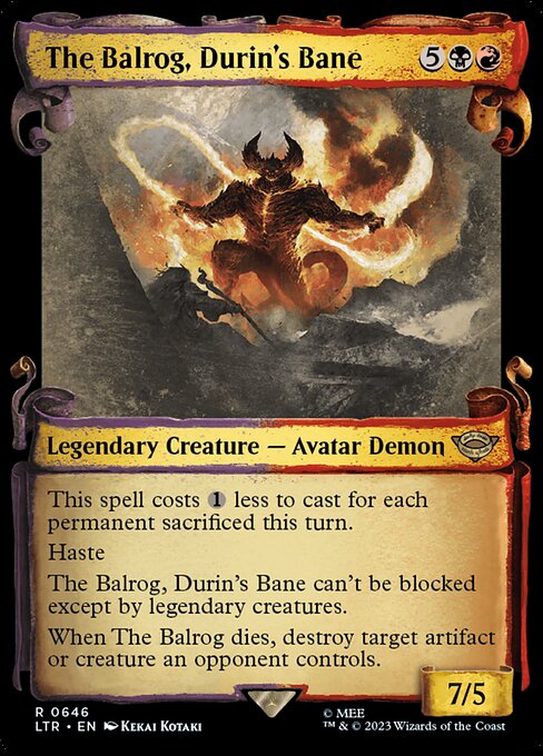 El balrog, el Daño de Durin — The Lord of the Rings: Tales of Middle-earth