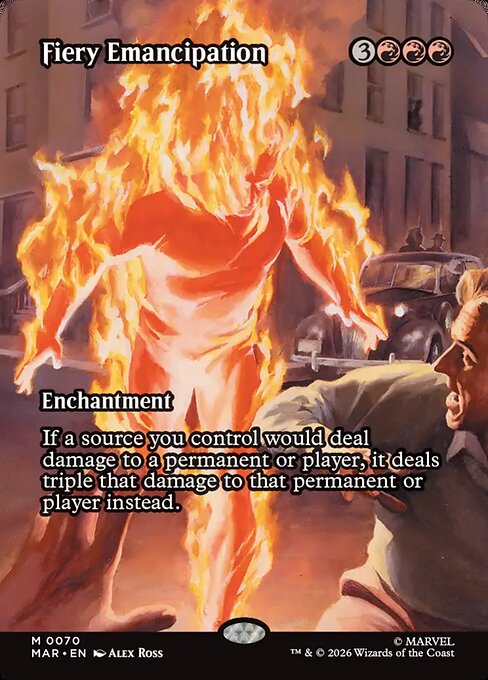 Carta Emancipación ardiente — Marvel Universe · MAR · #70