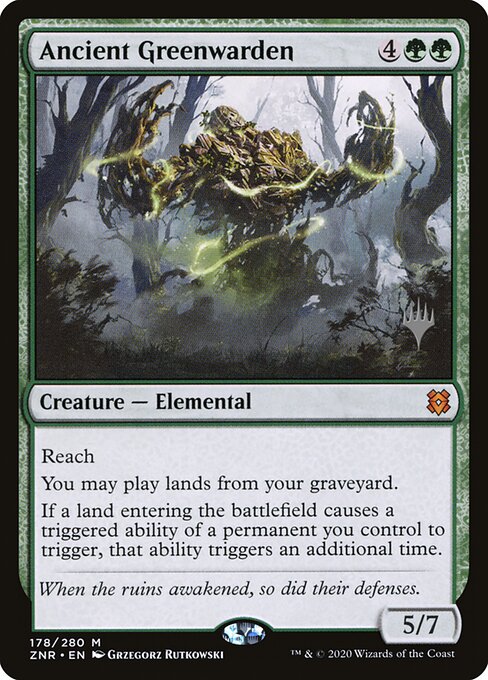 Verdiguardián anciano — Zendikar Rising Promos