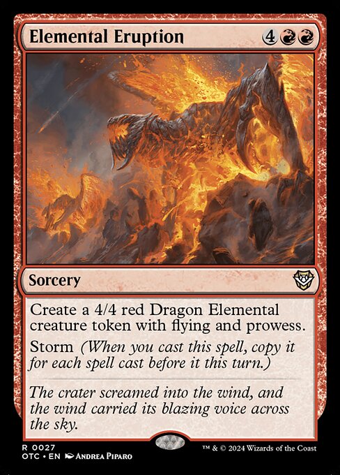 Carta Erupción elemental — Outlaws of Thunder Junction Commander · OTC · #27