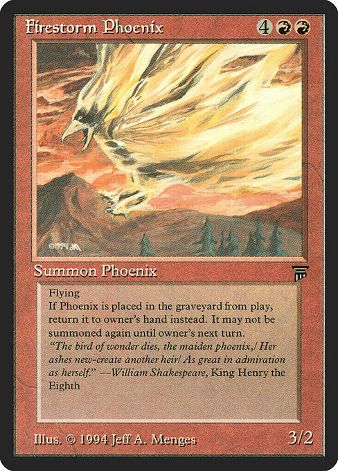Carta Firestorm Phoenix — Legends · LEG · #147