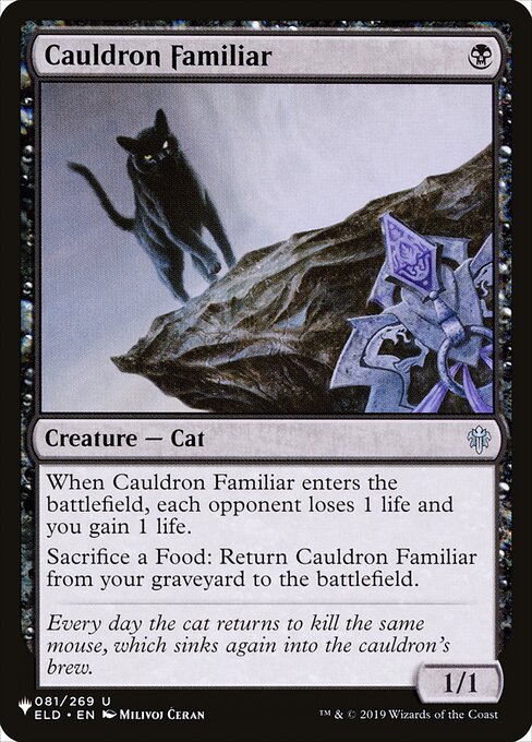 Carta Cauldron Familiar — The List · PLST · #ELD-81