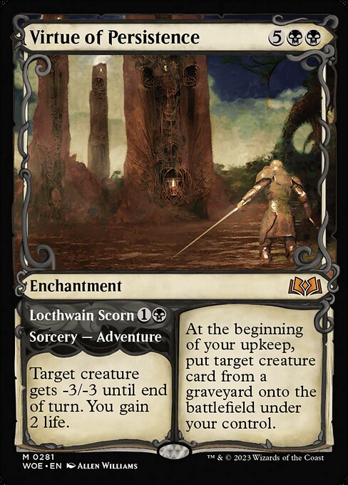 Virtue of Persistence // Locthwain Scorn — Wilds of Eldraine