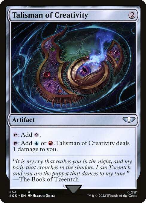 Talismán de creatividad — Warhammer 40,000 Commander