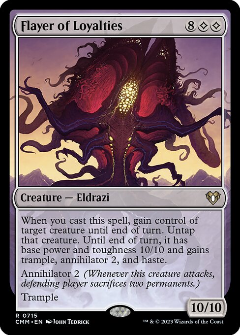 Carta Flayer of Loyalties — Commander Masters · CMM · #715