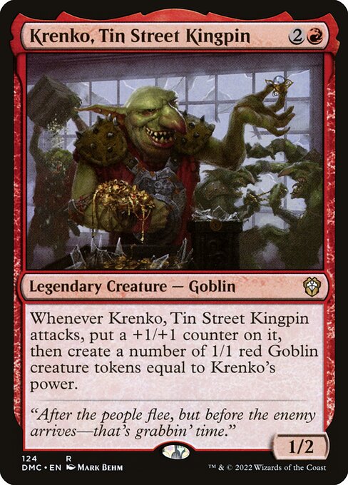 Krenko, líder de la Calle Hojalata — Dominaria United Commander