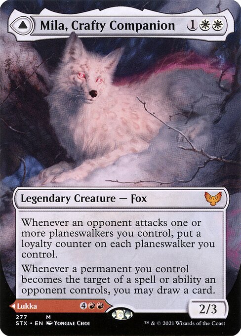 Mila, Crafty Companion // Lukka, Wayward Bonder — Strixhaven: School of Mages
