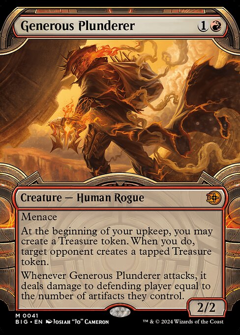 Carta Saqueador generoso — The Big Score · BIG · #41