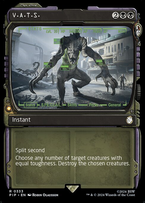 Carta V.A.T.S. — Fallout · PIP · #333