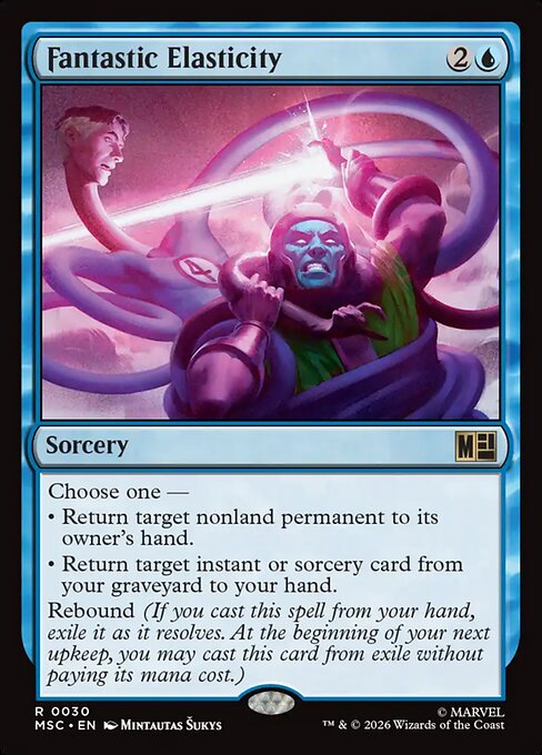 Carta Elasticidad fantástica — Marvel Super Heroes Commander · MSC · #30