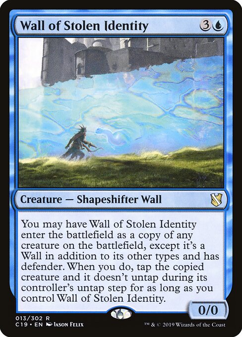 Carta Muro de la identidad usurpada — Commander 2019 · C19 · #13
