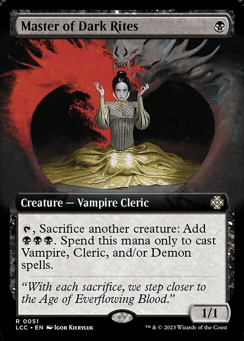 Carta Maestra de ritos oscuros — The Lost Caverns of Ixalan Commander · LCC · #51