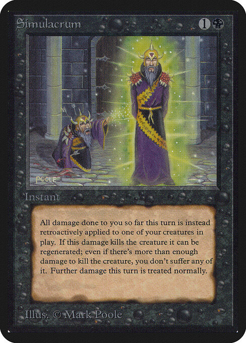 Carta Simulacro — Limited Edition Alpha · LEA · #128