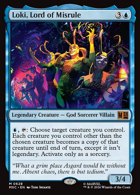 Carta Loki, Lord of Misrule — Marvel Super Heroes Commander · MSC · #628