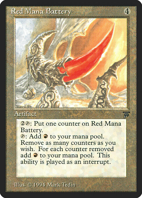 Carta Batería de maná rojo — Legends · LEG · #291