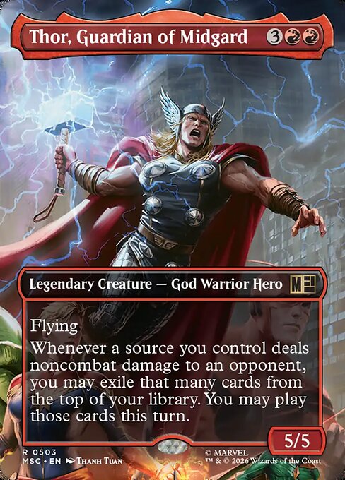 Carta Thor, Guardian of Midgard — Marvel Super Heroes Commander · MSC · #503