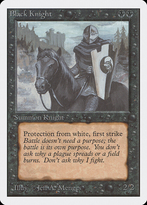 Carta Caballero negro — Unlimited Edition · 2ED · #95