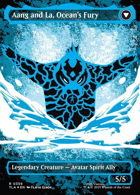 Aang, Swift Savior // Aang and La, Ocean's Fury (cara trasera)