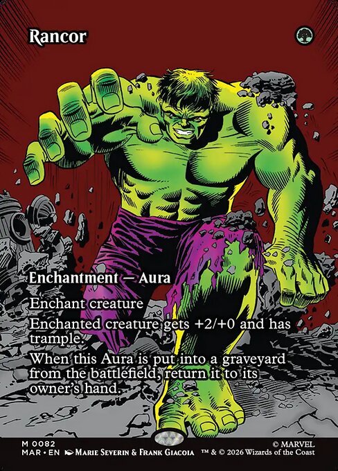 Carta Rencor — Marvel Universe · MAR · #82