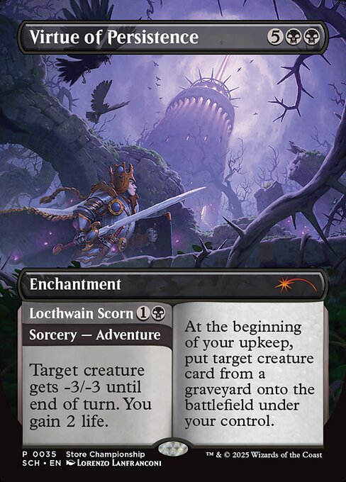 Carta Virtue of Persistence // Locthwain Scorn — Store Championships · SCH · #35