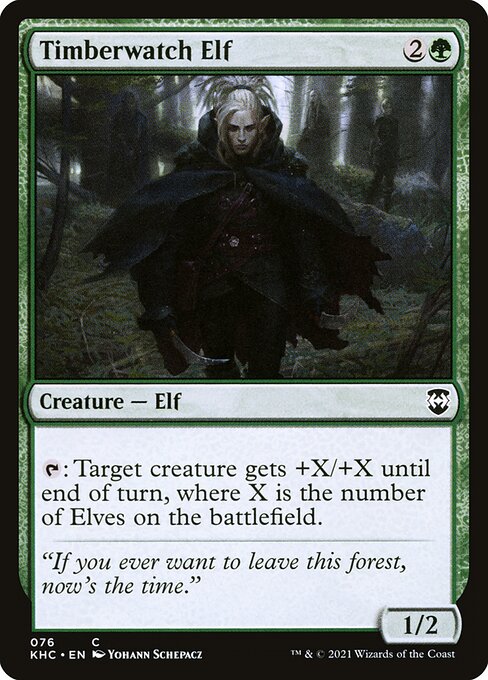 Elfo vigilabosques — Kaldheim Commander