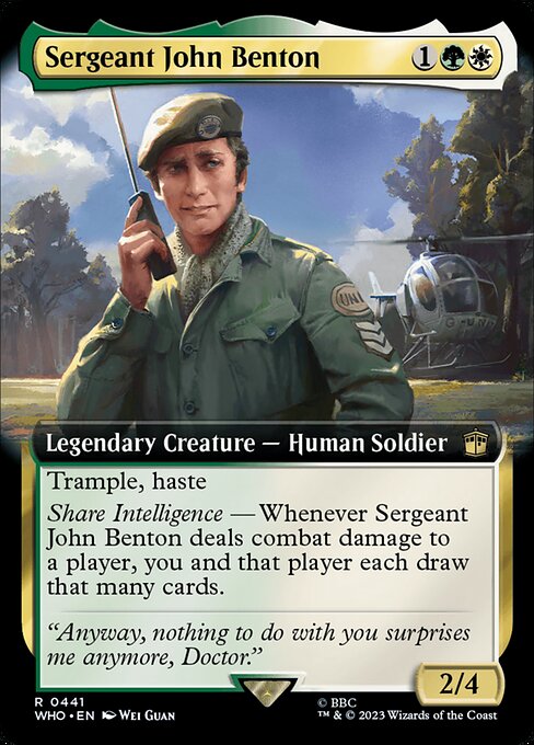 Carta Sergeant John Benton — Doctor Who · WHO · #441